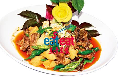 农家大块羊羔肉