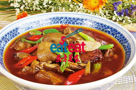 大碗血旺鸭