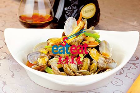 姜葱炒本港花蛤