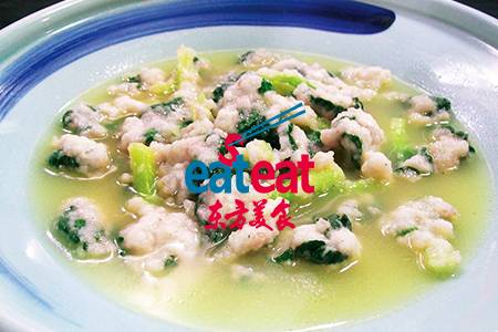 鸡汤虾蓉菜心
