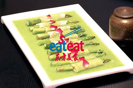 玉笔笋配柠檬汁