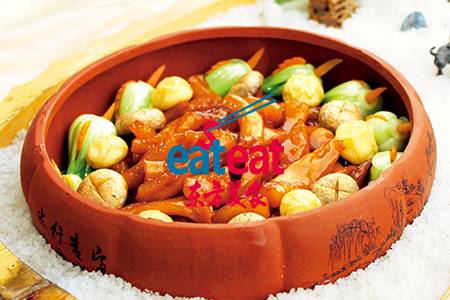 香辣口蘑扒鹿筋