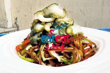 老虎菜拌海参