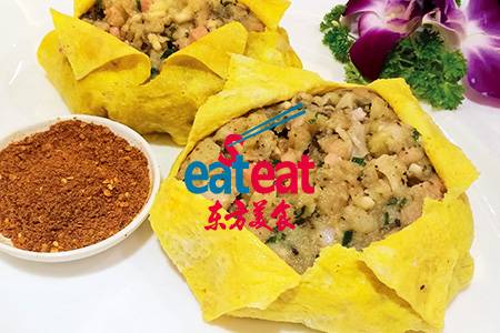 蛋包洋芋：米皮苕粉的巧妙搭配！