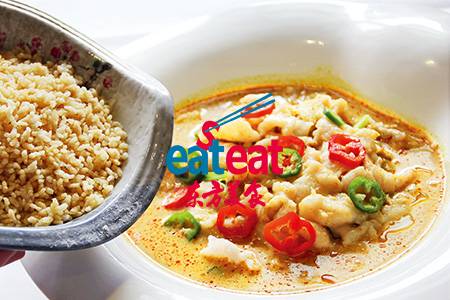 咖喱水煮鱼拼黄金爆饭