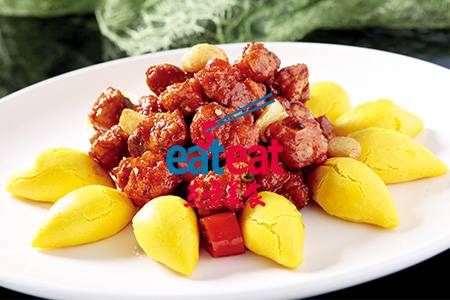 港式生炒骨配黄馍馍