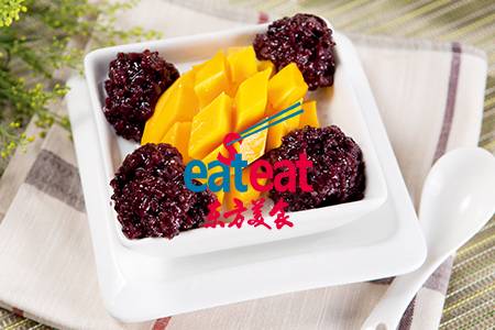 芒果椰汁黑米捞