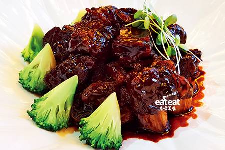 自制葱烧汁炖牛腩筋