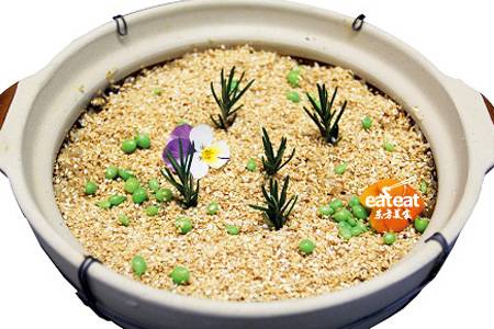 蛋炒饭变盆景 好看好吃！