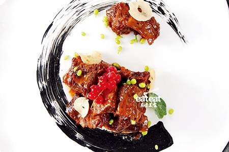 墨鱼汁葱烧澳洲牛