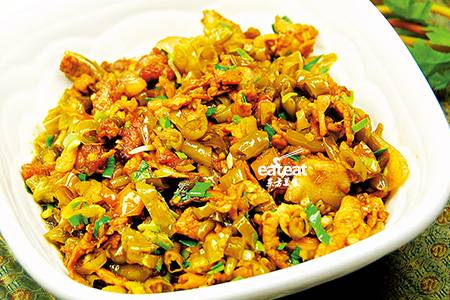 坛子辣椒炒花猪肉