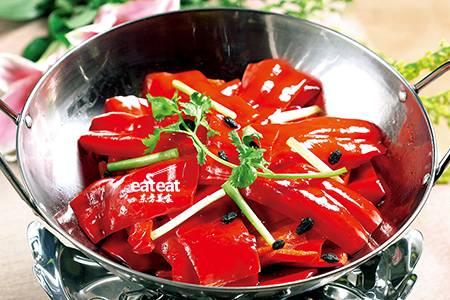 干锅手撕大红椒