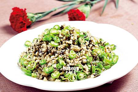 青椒炒腌菜