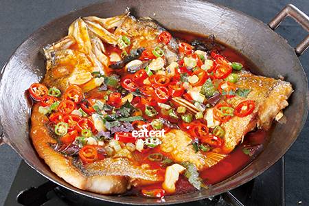 烫白菜提味香辣杆鱼！