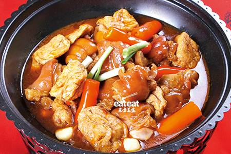 猪手煨油豆腐