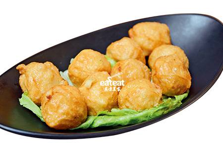 花枝丸：先煮再炸口感筋道！