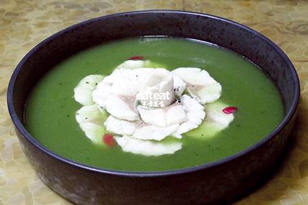 青麦仁榨汁烧嫩贵妃鱼！