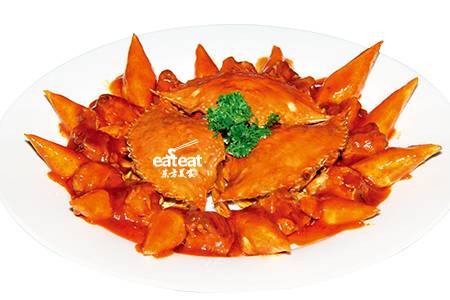 地瓜香芋辣酱蟹