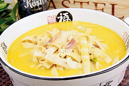 风肉扁尖煮百页