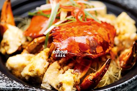 煲仔炉生焗膏蟹