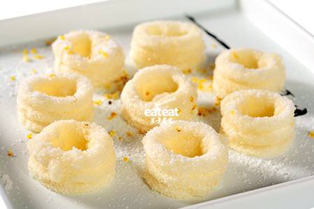 荷花白糖糕：软糯的“甜甜圈”！