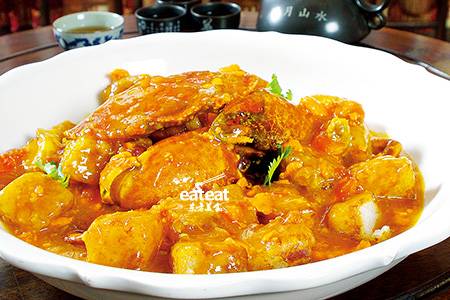 XO酱萝卜糕炒花旗蟹