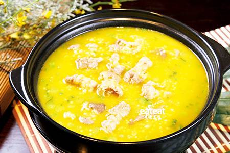 小米青菜煮肥牛