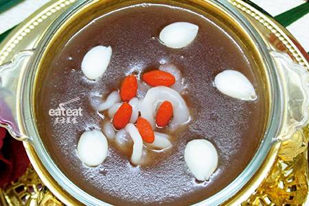 杏仁雪蛤红豆沙