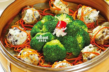 黑松露蒸顺德鲮鱼球