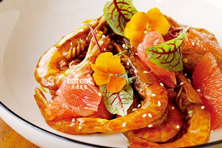 米椒血柚咖喱虾