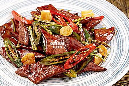 台湾油煎肝：猪肝汁是关键！