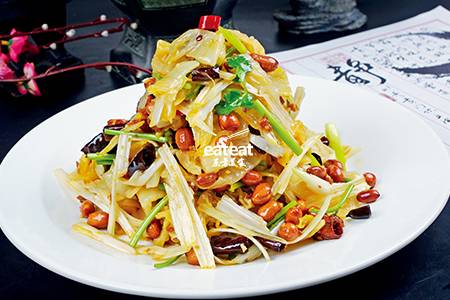 凉拌洞藏酸菜芯