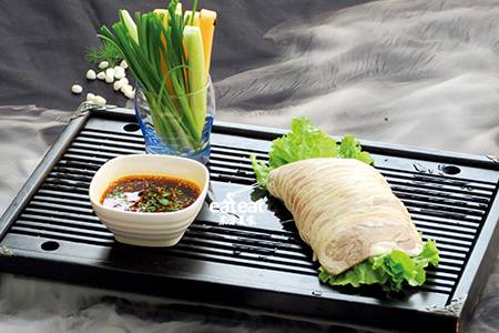 蘸汁原味鲜羊肉