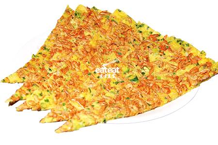 小虾糊饼：半煎半烤不加一滴油！