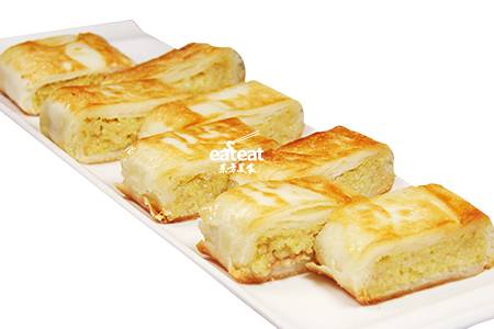 黄米煎饼：黄米做芯玫瑰调味！