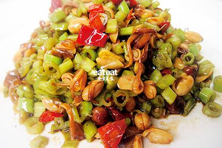 拽味菜梗炝豆米