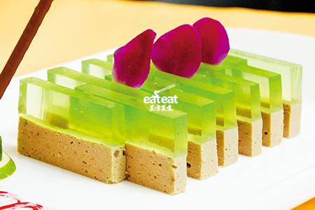 青苹果鸭肝酱:银丝鱼代替鱼胶粉！