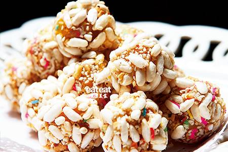 雪花红薯球：拔丝技法做糖球！