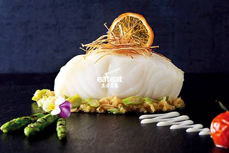 深海蒸鳕鱼配柠檬酱