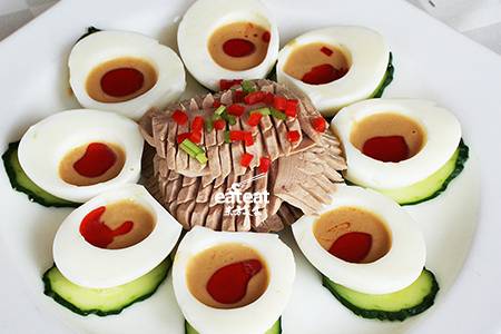 灌汤腰片：蘸花生鲜香汁！