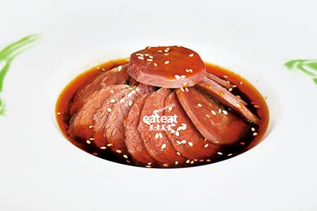口水牛肉：咸鲜微麻口水汁调味！