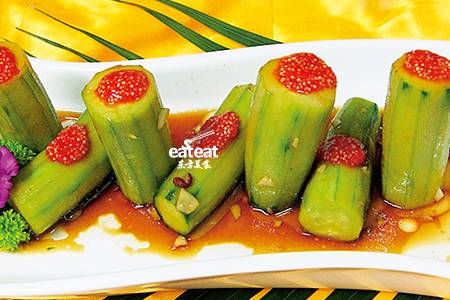 清风鱼子卷：黄瓜蘸酱升级版！