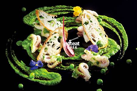 芥末青酱八爪鱼