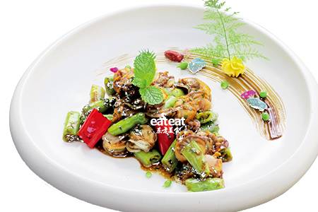 薄香青椒扇贝肉