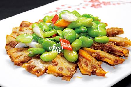 葱香青蚕辣藕夹