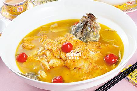 酸汤粉蒸鳜鱼：鱼肉裹上粉蒸料！