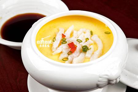 豚肉切丝蒸水蛋