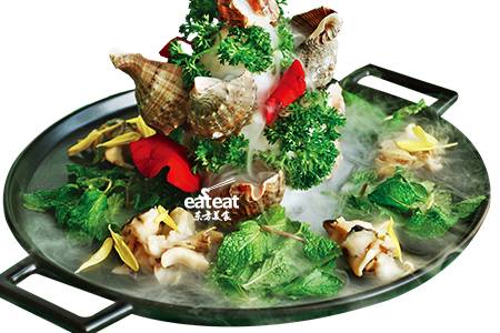 菊花海螺：薄荷叶遮腥！