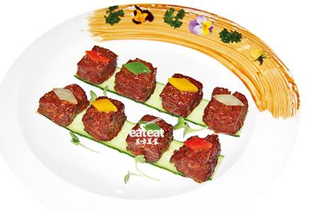 日式海鲜酱爆炒牛柳粒