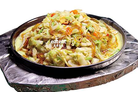 铁板粉丝包菜